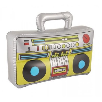 Inflatable 1980s Boom Box 37x 28cm Party Accessory