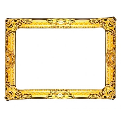 Inflatable Gold Frame 60 x 80cm Photo Party Prop