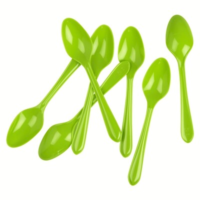 Gree Plastic Spoons - Party Cutlery - Shindigs.com.au