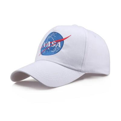 White NASA Cap Hat Astronaut Costume Space