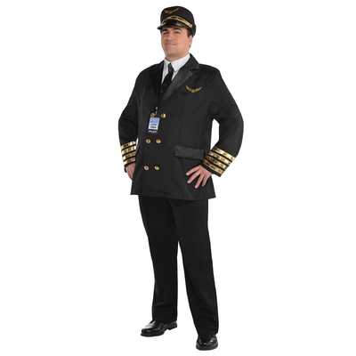 Adult Captain Wingman Pilot Costume (X Large)