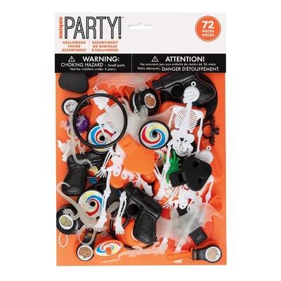 Halloween Mixed Party Favours Toys Novelties Pk 72