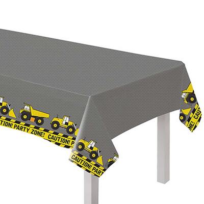 Construction Caution Party Zone Paper Table Cover