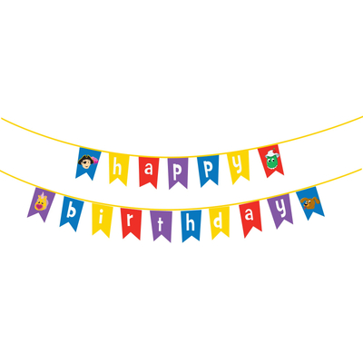 The Wiggles Happy Birthday Pennant Banner