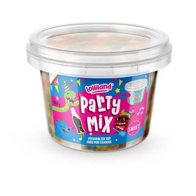 Party Mix Mini Bucket Lollies 200gms Pk 1