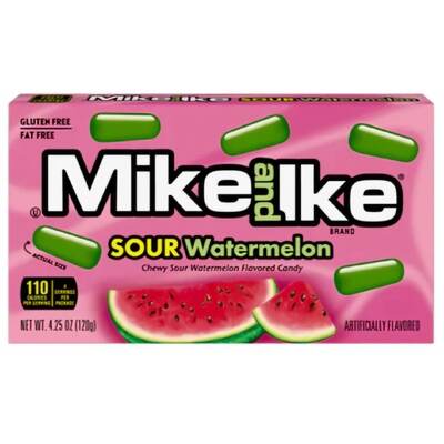 Mike & Ike Sour Watermelon Candy Theatre Box 120g