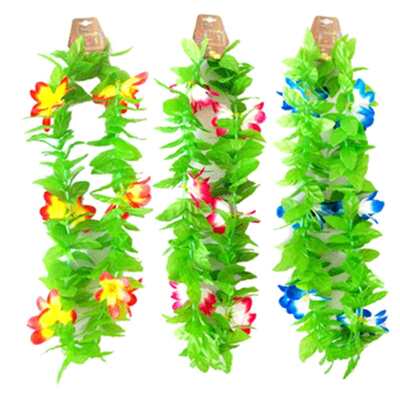 Hawaiian Flower Lei Assorted Colours Pk 1