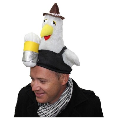 Adult Party Chook Chicken Soft Novelty Hat