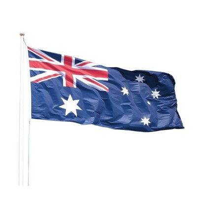 Australian Aussie Flag with Eyelets 180cm x 300cm