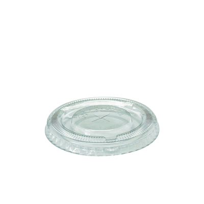 BetaEco Clear Plastic Flat Lid for PET 12 14 16 20 24oz Cups Pk 50