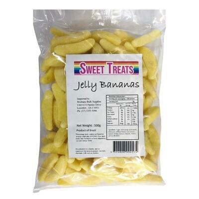 Banana Gummies Jelly Jubes Lollies 500g