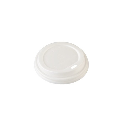 White Flat Lid for 90mm 8/12/16oz Eco Coffee Cups (Pk 1000)