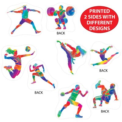 Olympics Summer Sports Cutout Decorations Pk 4