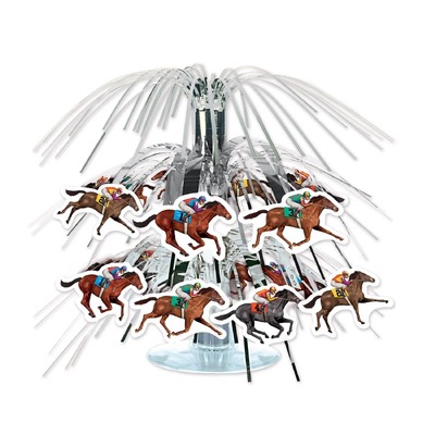 Melbourne Cup Horse Racing Mini Cascade Centrepiece