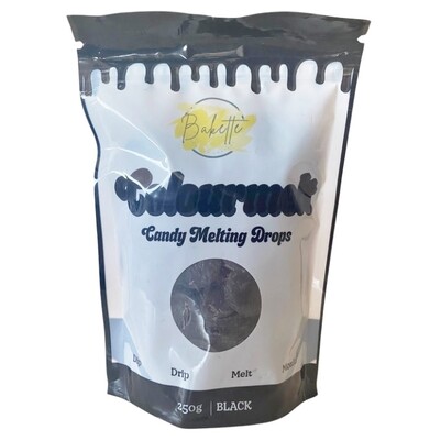 Bakette Colourmelt Candy Melting Drops Black 250g