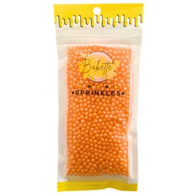 Bakette Pearly Orange Sugar Pearls Cake Sprinkles 56g