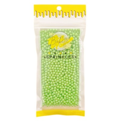 Bakette Pearly Green Sugar Pearls Cake Sprinkles 56g