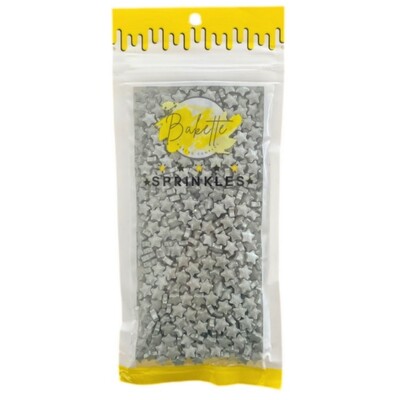 Bakette Mini Silver Stars Cake Sprinkles 56g