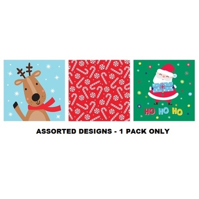 Assorted Christmas Fun Mix 2 Ply Lunch Napkins Pk 20