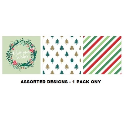 Assorted Classic Christmas 2 Ply Lunch Napkins Pk 20