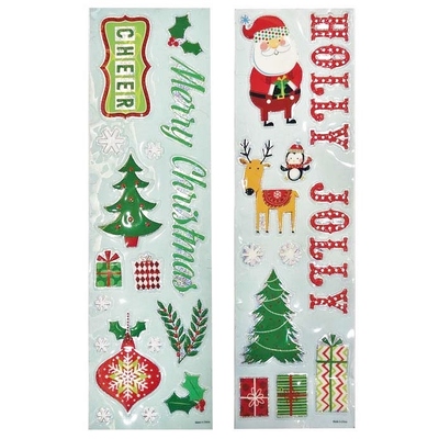 Christmas Assorted Window Decoration Stickers (1 Sheet)