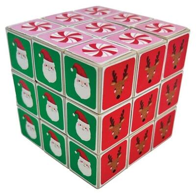 Christmas Puzzle Cube Game Novelty Party Favour