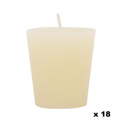 Ivory Amber Vanilla Scented Votive Candle Pk18