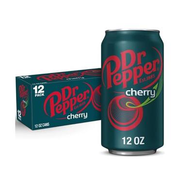 Dr Pepper Cherry Soft Drink Can 355ml Pk 12