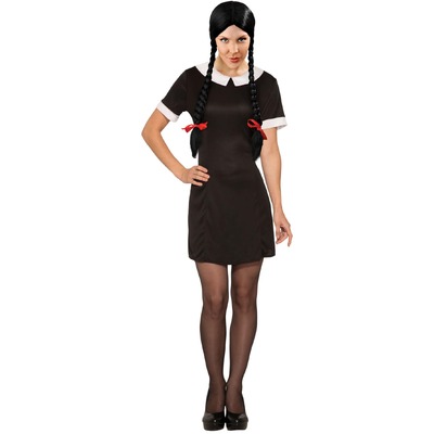 Adult Little Miss Wednesday Dress Costume Womens Size 12-14