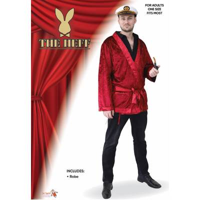 Adult Hefner Costume Robe One Size Fits Most