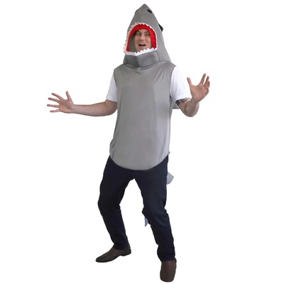 Adult Grey Reef Shark Costume One Size Fits Most