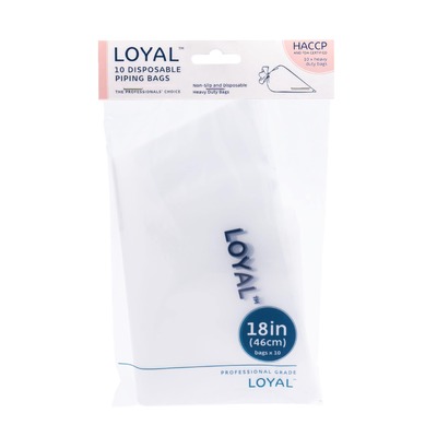 Loyal Clear Disposable Cake Piping Bags 18in 46cm (Pk 10)