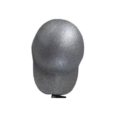 Silver Glitter Jockey Hat Cap (Pk 1)