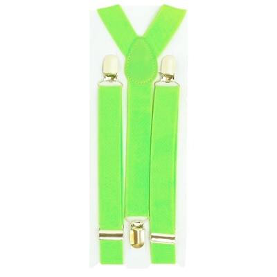 Neon Green Suspenders Braces