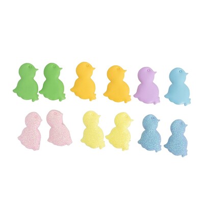 Pastel Easter Chick Stickers 4.3x3cm Pk 12 Craft Supplies