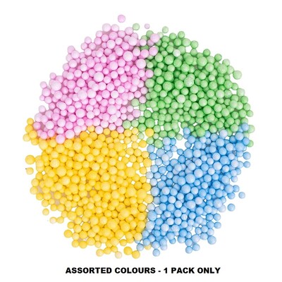 Easter Mini Foam Balls Decorations 1cm Assorted Colours