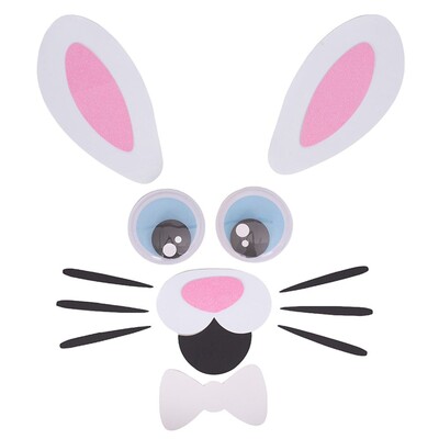 Easter Bunny Door Decal Decoration Set