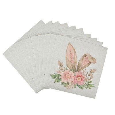 Easter Bunny Ears Lunch Napkins Pk 25 2 Ply