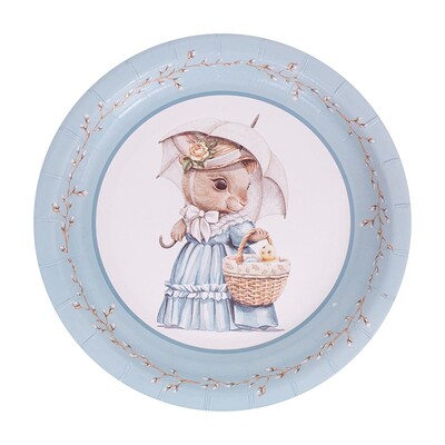 Old World Easter Paper Plates 18cm Pk 20