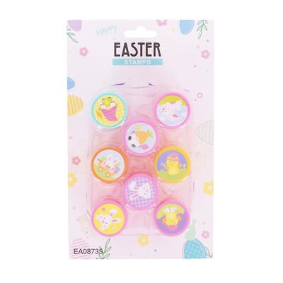 Easter Self-Inking Stampers Pk 8 Party Favours Craft Supplies