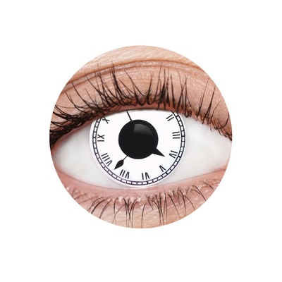 EyeFX Tick Tock Costume Contact Lenses & Case