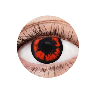 EyeFX Demon II Costume Contact Lenses & Case