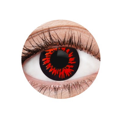 EyeFX Red Wolf Costume Contact Lenses & Case