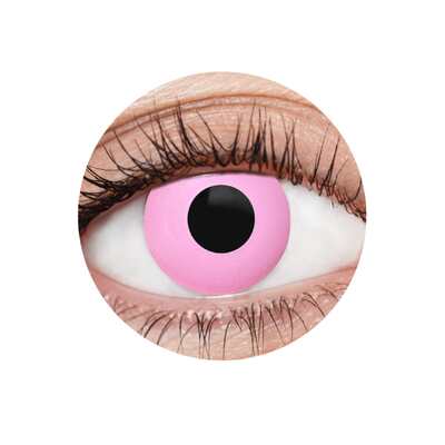 EyeFX Pink Manga Costume Contact Lenses & Case