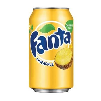 Fanta Pineapple Soft Drink Can 355ml Pk 1