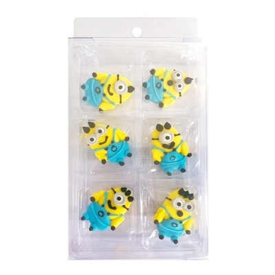 Edible Icing Decorations Minions Pk 6