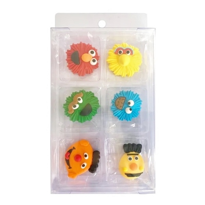 Edible Icing Decorations Sesame Street Pk 6