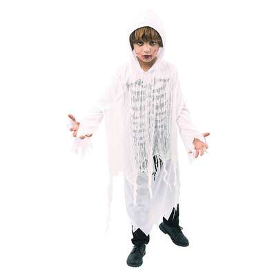 Child White Spectre Halloween Costume Large 7-8 Yrs