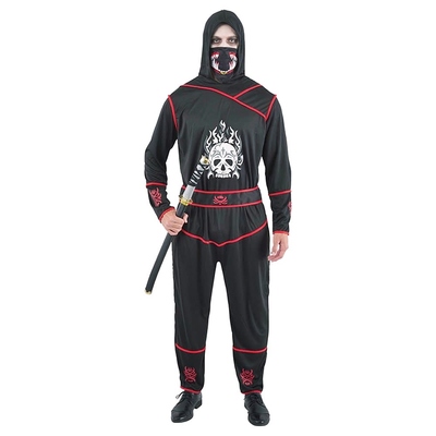 Adult Black Ninja Jumpsuit Costume X Large