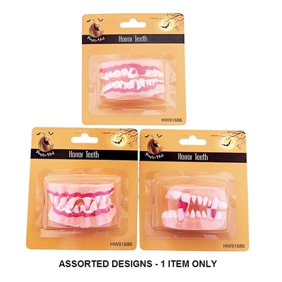 Halloween Horror Monster Teeth Assorted Pk 1